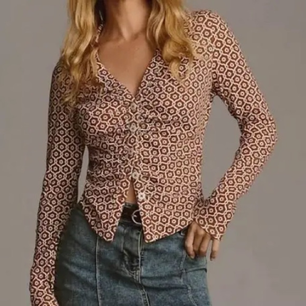 Mauve by Anthropologie Top